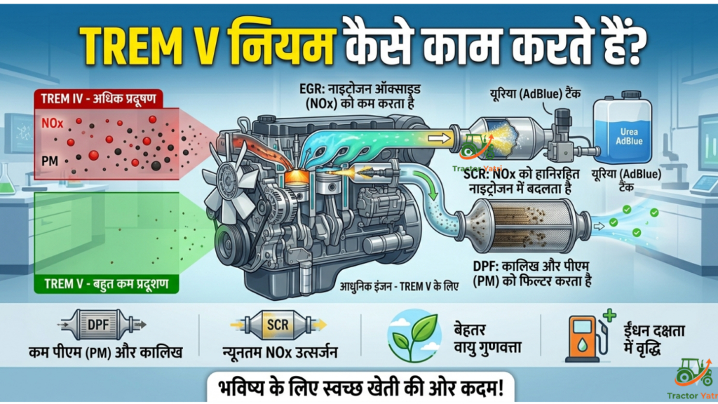 क्या है TREM V नॉर्म्स? जानें 50HP+ ट्रैक्टरों की कीमतों पर इसका असर और क्यों जरूरी है अभी ट्रैक्टर खरीदना